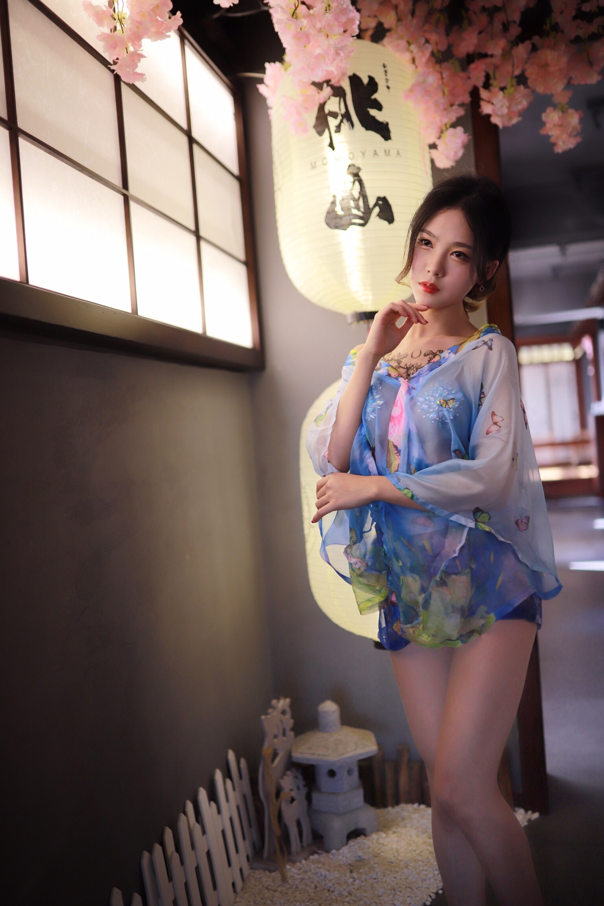 图片[1]-抖娘-利世 – NO.023 水蓝和服 [30P]-XikXak